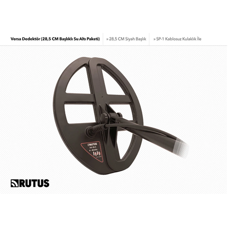 Rutus Versa Dedektör (28,5 CM Başlıklı + Su Altı Kulaklık)
