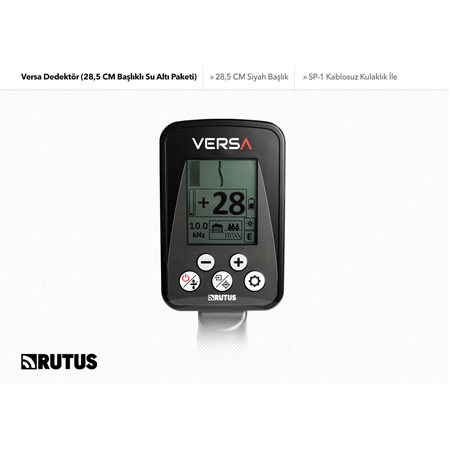 Rutus Versa Dedektör (28,5 CM Başlıklı + Su Altı Kulaklık)