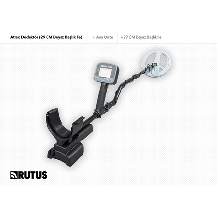 Atrex Dedektör 29 cm Beyaz Başlıklı