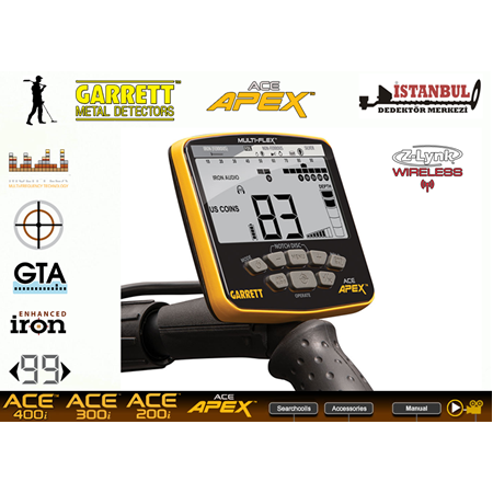 Ace Apex Dedektör Raider Başlıklı (22x28cm) MS-3 Z-LYNK Kablosuz Kulaklıklı