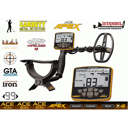 Ace Apex Dedektör Viper Başlıklı (15x28cm) MS-3 Z-LYNK Kablosuz Kulaklıklı
