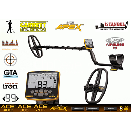 Ace Apex Dedektör Viper Başlıklı (15x28cm) MS-3 Z-LYNK Kablosuz Kulaklıklı